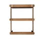 Aged Oak Tiered Shelf (20"x24")