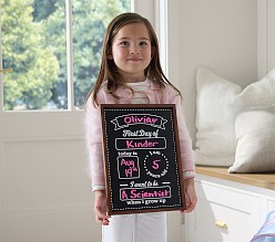 Chalkboard First Day of School Sign
