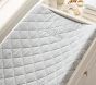 Oxford Stripe Quilted Changing Pad Cover