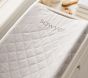 Oxford Stripe Quilted Changing Pad Cover