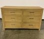 Open Box: Camden 6-Drawer Dresser (56"W x 19"D) - Seadrift, Antique Brass