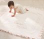 Welcome Home Embroidered Heart Oversized Muslin Baby Blanket