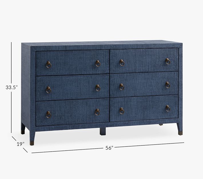 blue raffia dresser Kos Dresser