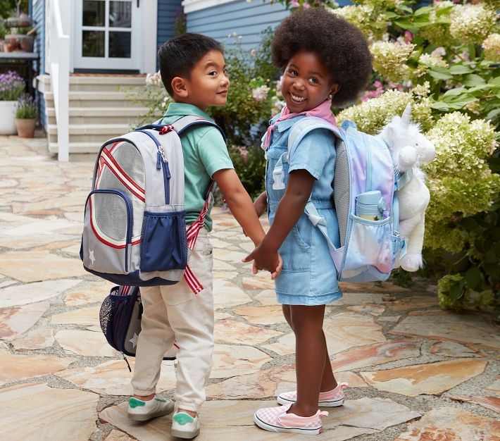 ポッタリーバーンリュック シルバー Mackenzie Silver Saturn Glow-in-the-Dark Backpack | Pottery Barn Kids