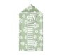 Daisy Plush Jacquard Baby Beach Hooded Towel UPF 50+