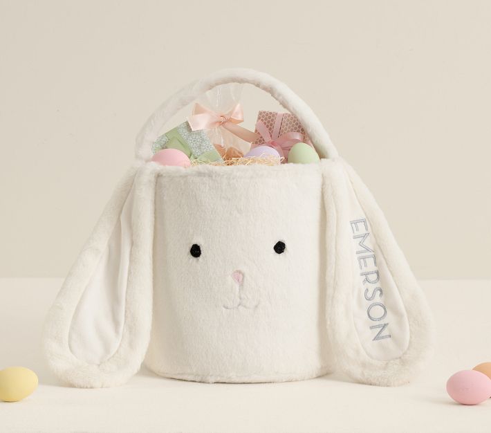 Fur Bunny Jumbo Easter Bucket | Pottery Barn Kids