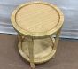 Open Box: Circular Rattan Side Table (17") - Natural