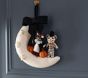 Crescent Moon Halloween Felt  Wreath