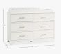 Siena 6-Drawer Changing Table (52w x 19d")