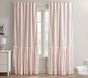 Evelyn Linen Blend Ruffle Bottom Bow Blackout Curtain