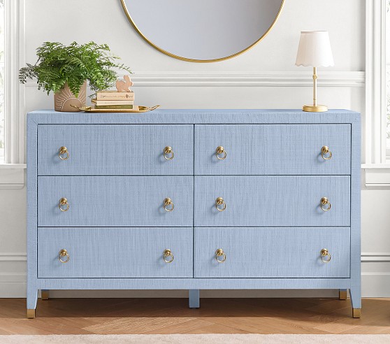 blue dresser Furniture of America Manzanillo Slate efficient operation Long Blue Dresser - Kacha