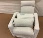 Open Box: Babyletto Kiwi Deluxe Power Recliner with Heat &amp; Massage - Almond Loop Teddy