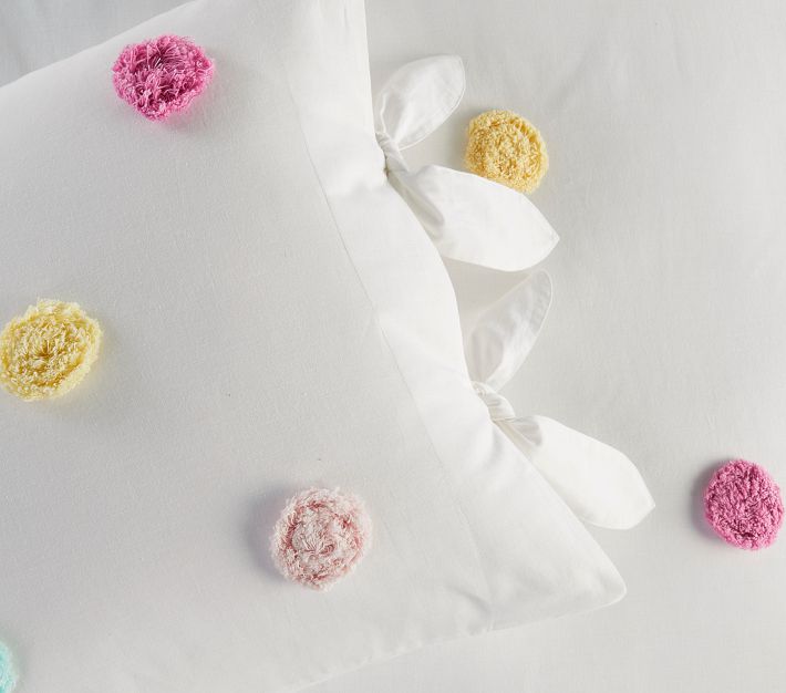 Zoey Pom-Pom Duvet Cover & Shams | Pottery Barn Kids