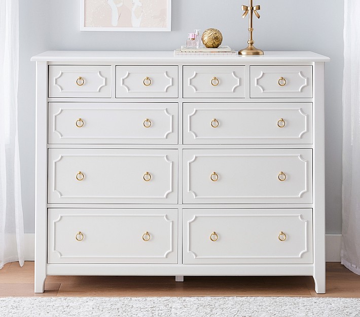 pottery barn white dresser Ava Regency 10-Drawer Grand (56w x 19d
