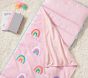 Pink Rainbows Chenille Mackenzie Nap Mat