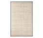 Striped Border Wool Jute Rug