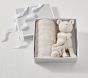 Cotton Sweater Knit Baby Blanket And Thumbie Gift Set