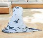 Whale Reversible Baby Beach Hooded Towel UPF 50+