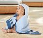 Whale Reversible Baby Beach Hooded Towel UPF 50+