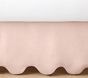 Scalloped European Linen Crib Skirt