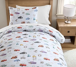 Disney and Pixar <i>Cars</i> Heritage Organic Cotton Duvet Cover & Shams