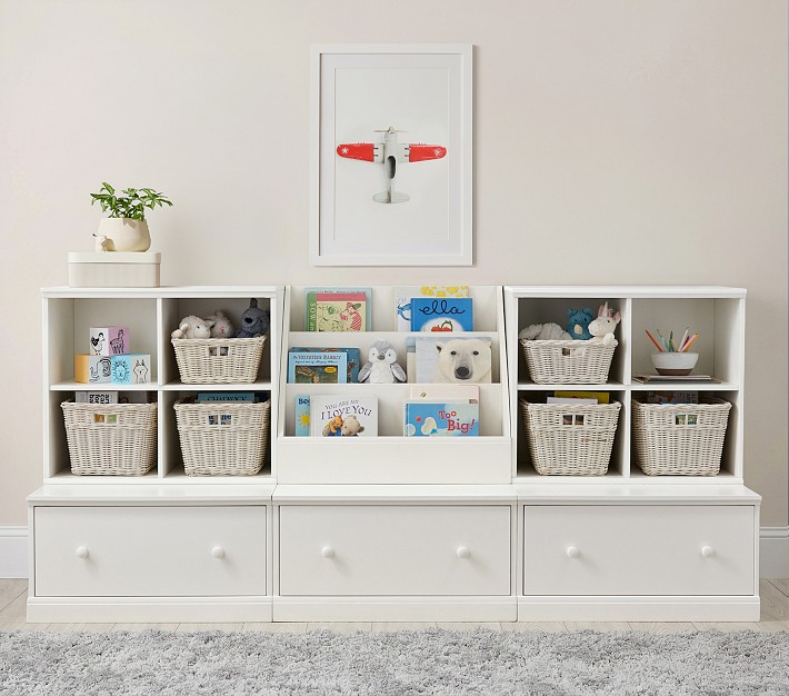 Cameron Cubby Wall Storage System with Bookrack | Pottery Barn Kids
