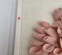 Open Box: Dimensional Fabric Heart Wall Art (24" SQ.) - Simply White, Pink