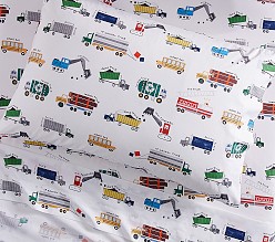 Busy Trucks Organic Cotton Sheet Set