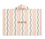 Wavy Stripe Baby Beach Hooded Towel UPF 50+