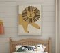 Felted Lion Wall Art (30" x 24")