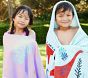 Dinosaur Kid Beach Hooded Towel UPF 50+