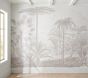 Wallpaperie Tropicale Etched Mural