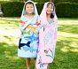 Rainbow Shark Kid Beach Hooded Towel UPF 50+