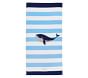 Whale Stripe Kid Beach Towel UPF 50+