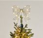 Pearl Bow Lit Tree Topper