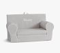 Anywhere Sofa Lounger<sup>&reg;</sup>, Gray with White Piping
