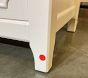 Open Box: Ava Regency 7 Drawer Dresser (56"W x 19"D) - Simply White, Brass