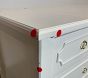 Open Box: Ava Regency 7 Drawer Dresser (56"W x 19"D) - Simply White, Brass