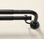 Open Box: Hidden Connection Room Darkening Double Rod (48"- 88", 1") - Antique Bronze