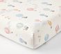 Hot Air Balloon Organic Cotton Crib Fitted Sheet