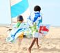 Rainbow Shark Kid Beach Towel UPF 50+