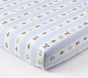 Elephant Stripe Organic Crib Fitted Sheet
