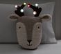 Rudy Reindeer Light-Up Pillow