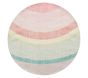 Rainbow Ombre 5' Round Rug