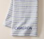Striped Waffle Weave Baby Blanket