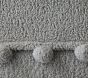 Recycled Sherpa Pom Pom Kid Throw Blanket
