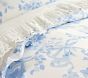 LoveShackFancy Damask Ruffle Cotton Duvet Cover &amp; Shams