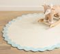 Wave Border 5' Round Rug