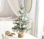 Mini Decorated Pink Light-Up Faux Christmas Tree