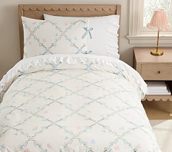 Grace's Garden Trellis Cotton Duvet Cover & Shams